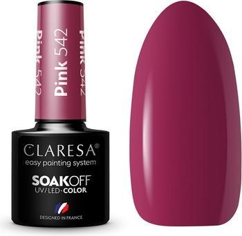 Immagine prodotto Claresa Smalto ibrido Soak Off UV/LED Rosa 542 5g (Rosa, Vernice UV gel)