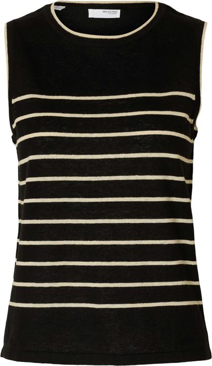 Selected Femme Leinenmix Stricktop (M)