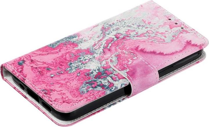 Produktbild Cover-Discount Leder Etui Hülle Marble weiss (Samsung Galaxy S24+)