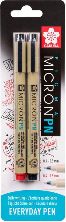 Image du produit Sakura Pigma Micron PN stylos 2 pcs (Noir, 2 x)