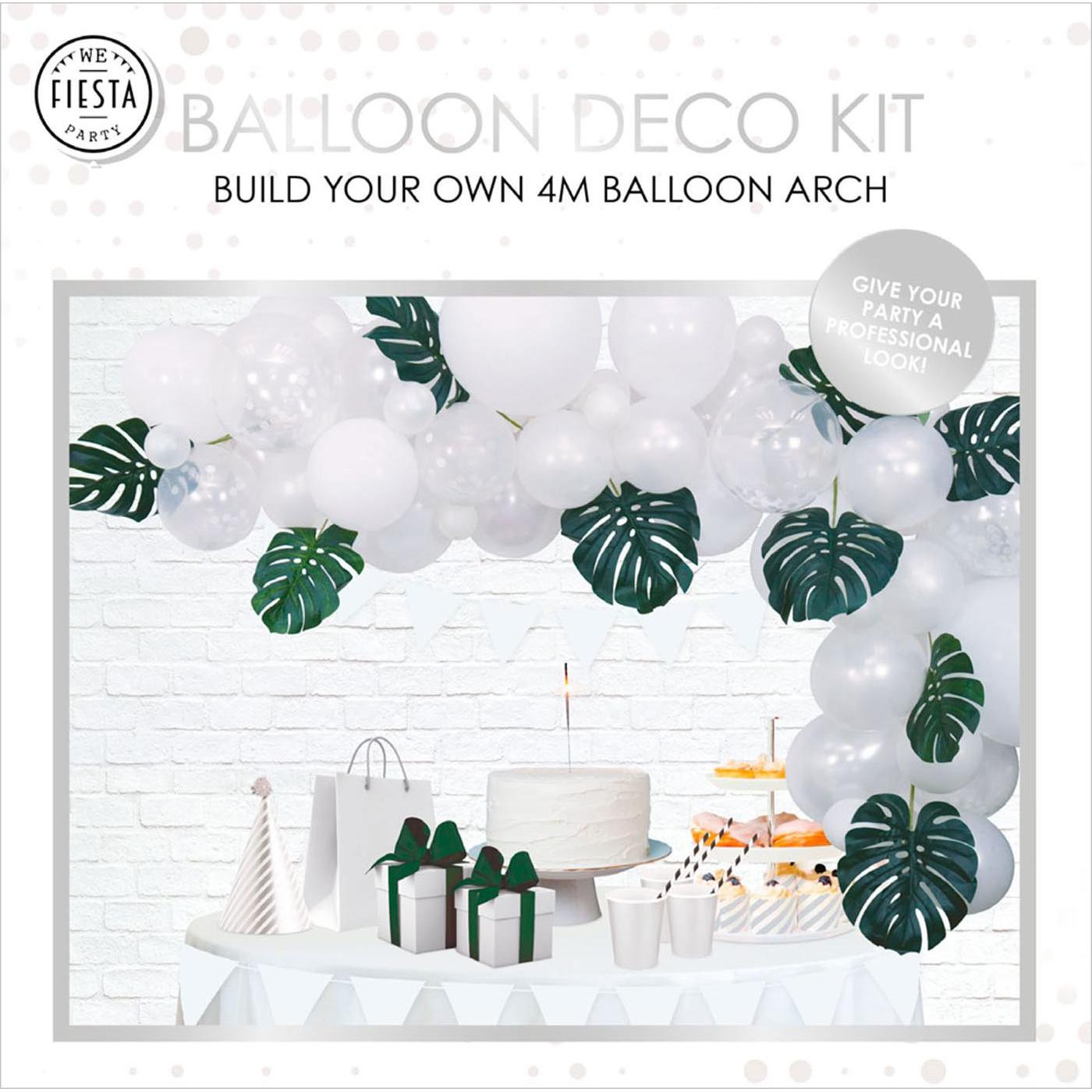 Thumbnail - Globos Ballonbogen-Set Weiss