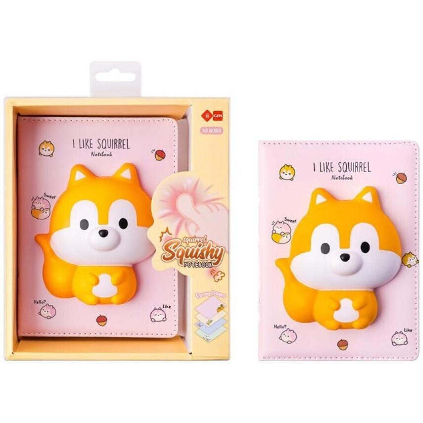 Vyapara Group, Quaderni + Bloc notes, Taccuino 3D Squishy I Like Squirrel