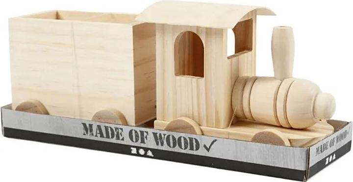 Actual product image Creativ Company Wooden train with trailer