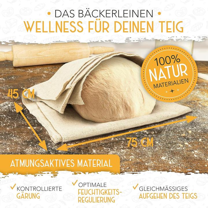 Produktbild Krustenzauber 3er Baguette Backform mit Bäckerzubehör