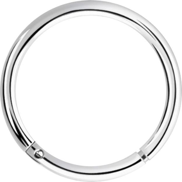 Image du produit Star Piercing Micro anneau segment pliable argent plaqué rhodium (sans laiton, Argent sterling 925)