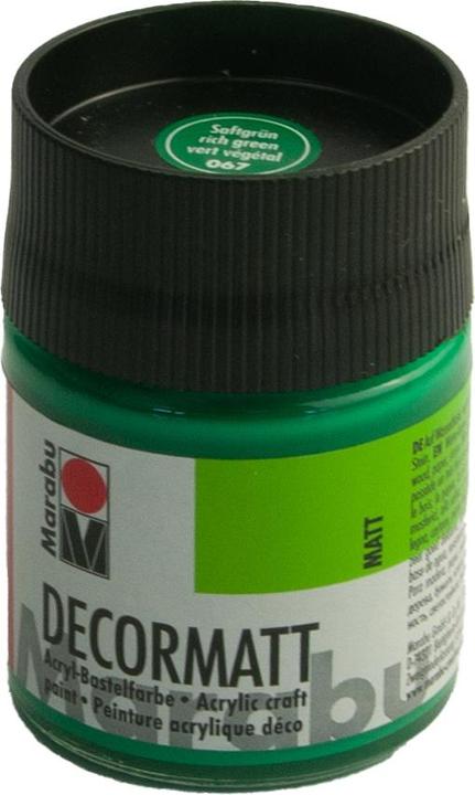 Produktbild Marabu Acrylfarbe "Decormatt", saftgrn, 50 ml, im Glas (Saftgrün, 50 ml)