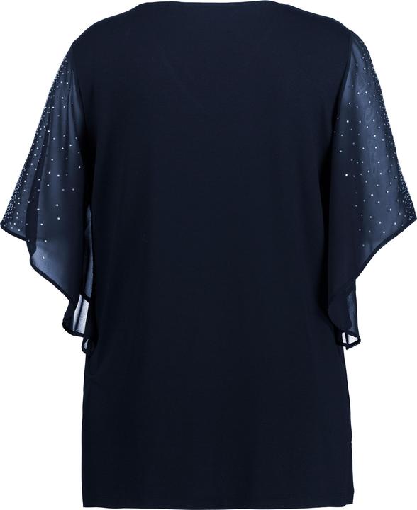 Produktbild Ulla Popken Tunika, Glitzersteinchen, A-Linie, V-Ausschnitt, 3/4-Arm (46, 48)
