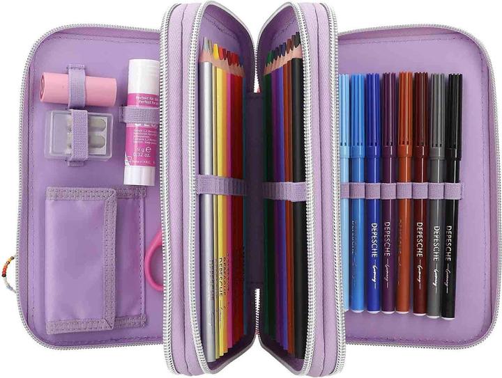 Image du produit Depesche TOPModel 3-Fach Federtasche JOY inkl. Stifte