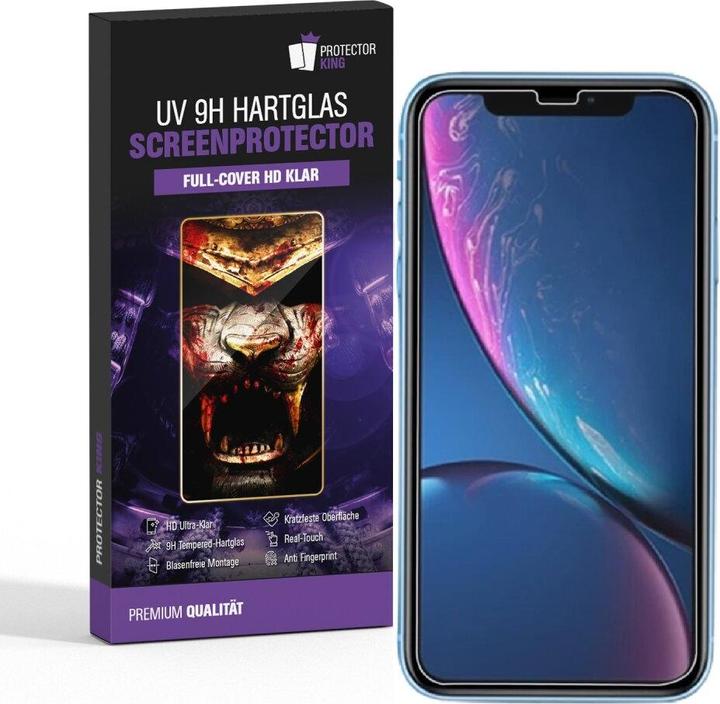 Produktbild Protectorking 1x UV Liquid Echtes Tempered 9H Panzerhartglas 3D KLAR (1 Stk., Apple iPhone XS Max)