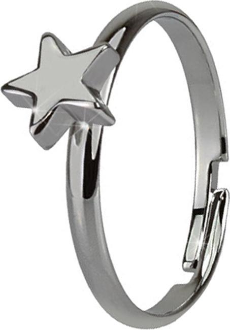 Produktbild Star Piercing Ring mit Stern dunkelsilber (54)