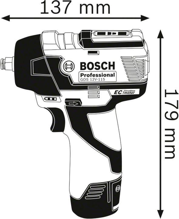Image du produit Bosch Professional GDS 12V-115 (Clé à chocs)