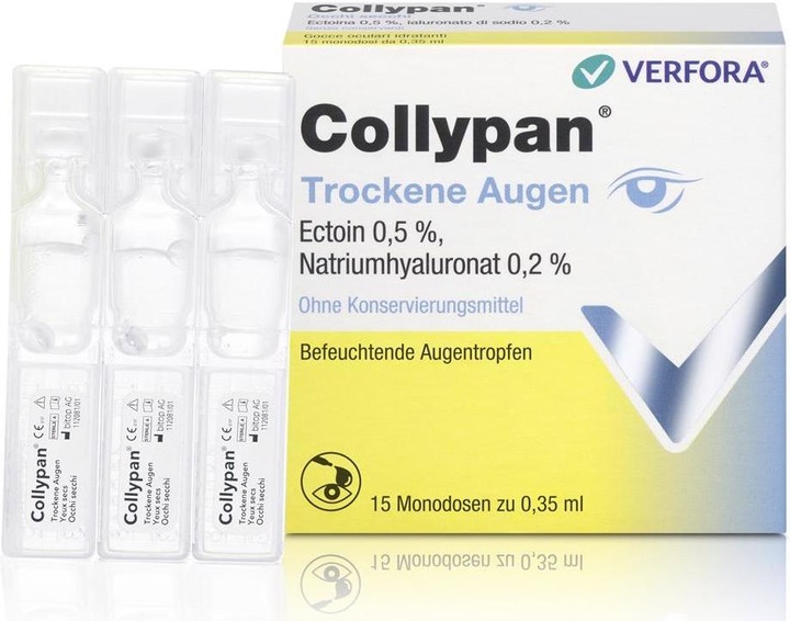 Produktbild Collypan Trockene Augen Monodosis (0.35 ml, 15 Stück)