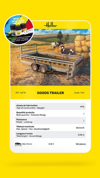 Actual product image Heller STARTER KIT Goods Trailer