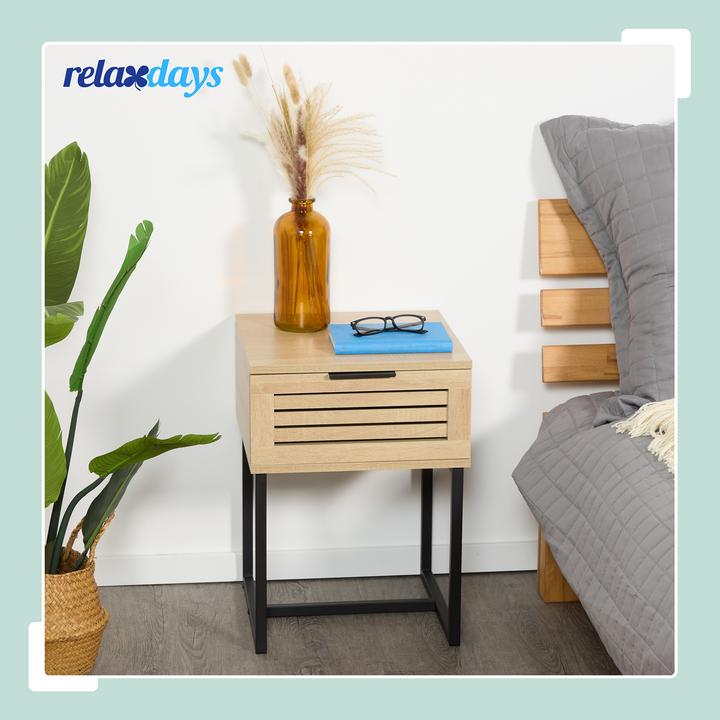 Actual product image Relaxdays Bedside Table (40 x 41.5 x 55.5 cm)