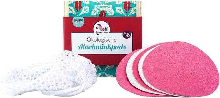 Produktbild Lamazuna Abschminkpads 10 Stück inkl. 1 Säckchen (Reinigungstücher Gesicht)