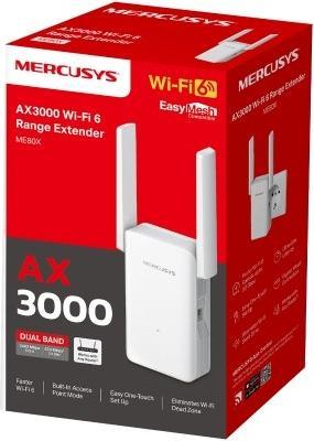 Actual product image Mercusys WRL RANGE EXTENDER 3000MBPS/ME80X (2402 Mbit/s)