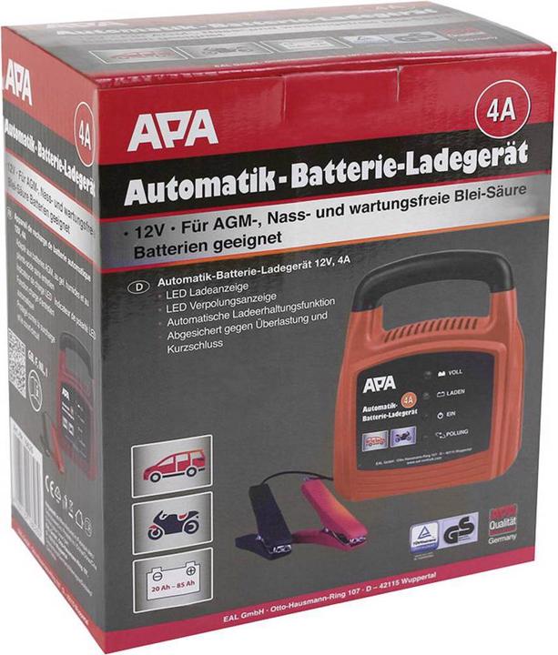 Actual product image APA Automatic charger (12V, 2.70 A)
