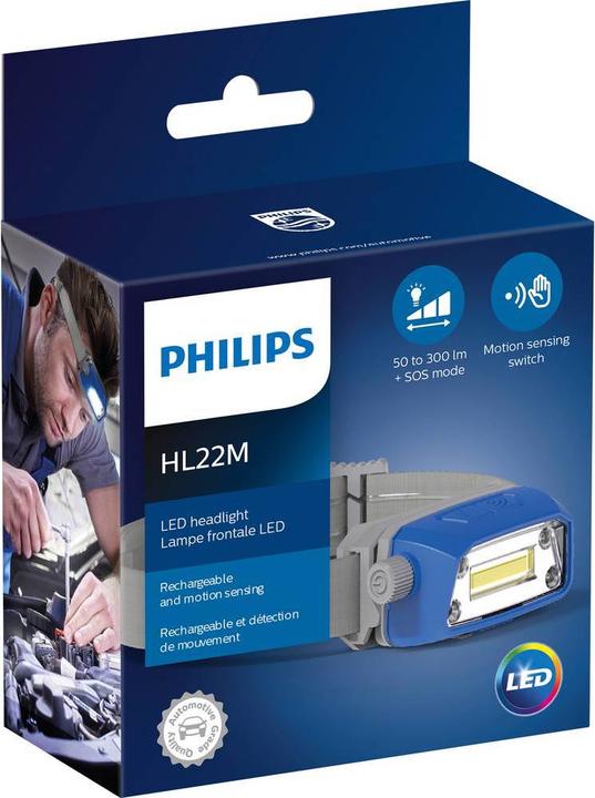 Actual product image Philips Work lamp LED head lamp HL22M (300 lm)