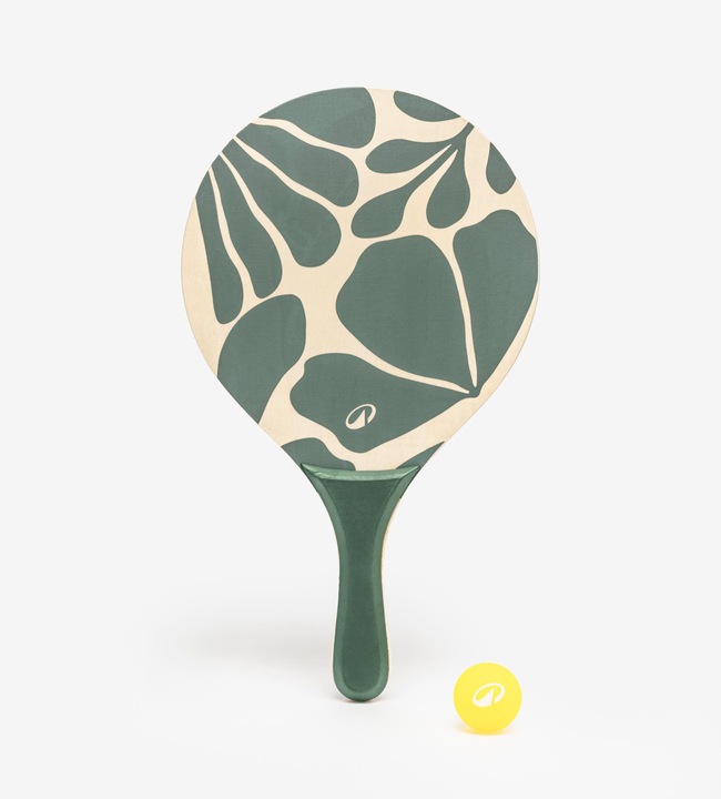 Actual product image Decathlon Beachtennis Set - Woody Racket 2 Schläger grün