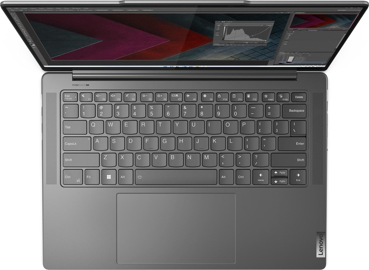 Produktbild Lenovo Yoga Pro 7 14APH8 AMD Ryzen 7 7840HS 14.5inch 16GB 512GB SSD UMA W11H Storm Grey QWERT (14.50", 16 GB, 512 GB, Eng. Int.)