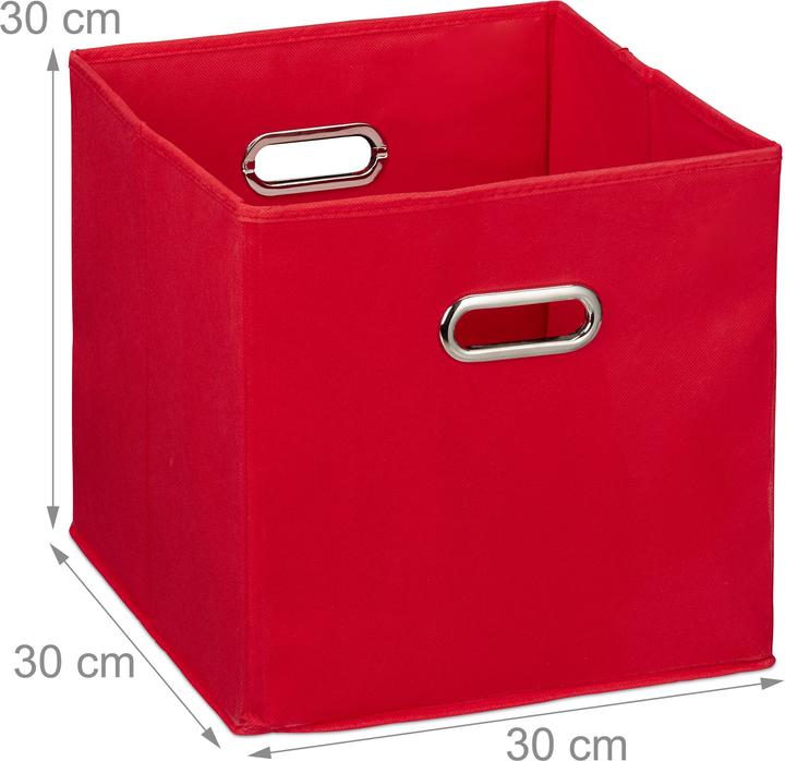 Image du produit Relaxdays Lot de 2 boîtes rangement, sans couvercle (30 x 30 x 30 x 30 cm, 27 l)