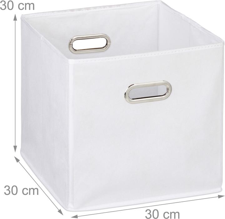 Image du produit Relaxdays Lot de 2 boîtes rangement, sans couvercle (30 x 30 x 30 x 30 cm, 27 l)