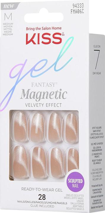Image du produit KISS Gel Fantasy Magnetic Gel Nails Drama - 28 Pieces (Ongles artificiels)