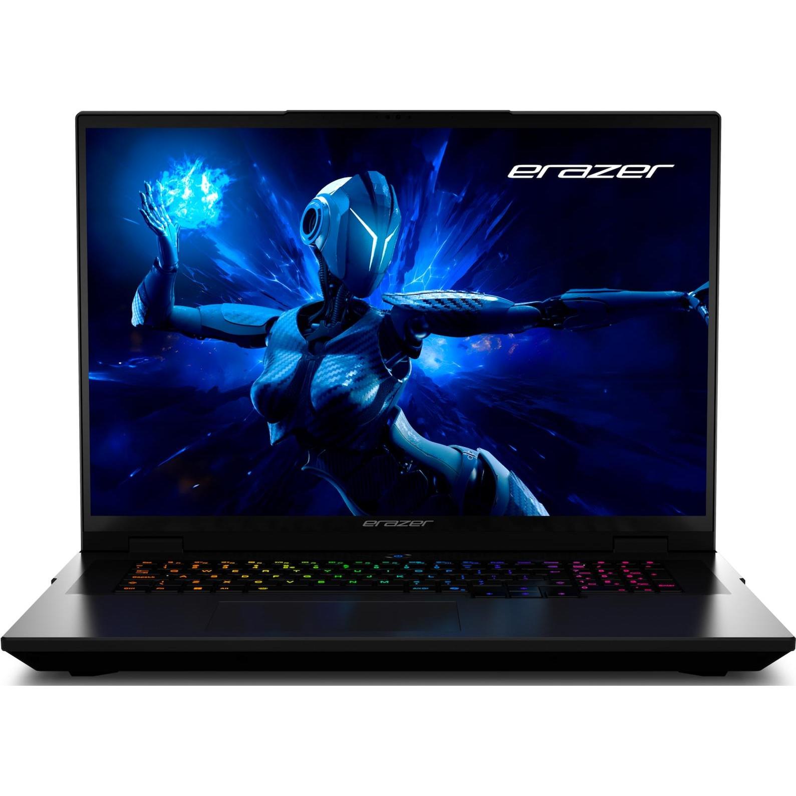 Erazer Gaming-Laptop, 18' Quad HD+, Intel Core (18", 2000 GB, 32 GB, Italiano), Notebook, Nero