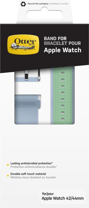 Produktbild OtterBox Armband Apple Watch 45/44/42 mm (42 mm, 44 mm, 45 mm, Weiches Silikon, Rostfreier Stahl)