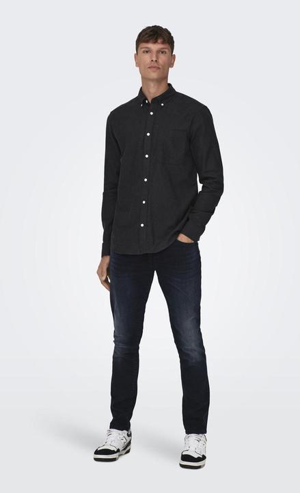 Produktbild Only & Sons Einfarbiges Langarmhemd (XS)