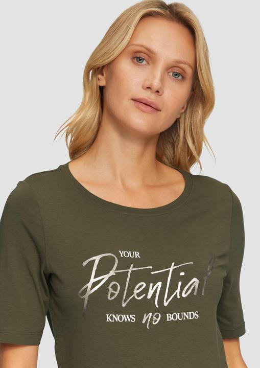 Produktbild S.Oliver T-Shirt T-Shirt mit Frontprint im Slim Fit (36)