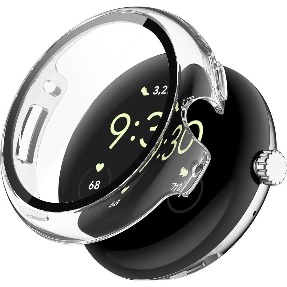 Screenguard ClearShield Google Pixel Watch 2 Panzerglas Screen Protector Case, Smartwatch Zubehör, Transparent