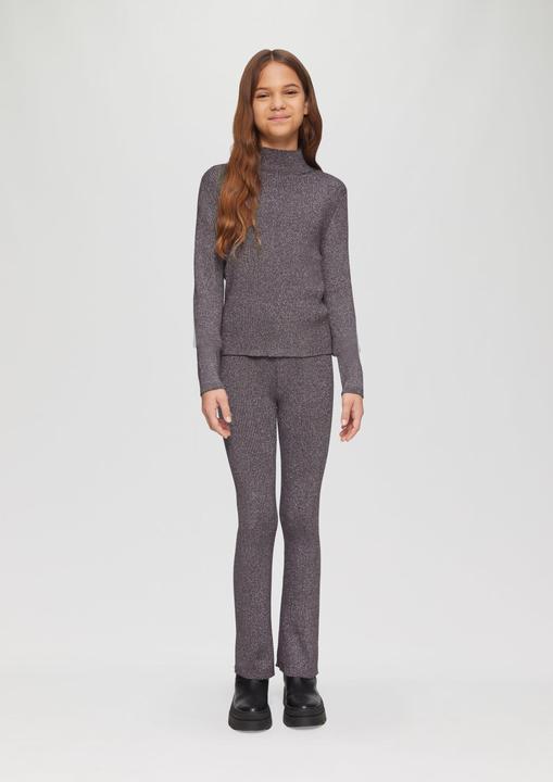 Produktbild S.Oliver Strickpullover Strickpullover mit Metallic-Effekt und Stehkragen (158, 164)