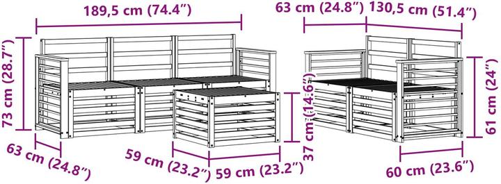 Produktbild vidaXL Outdoor-Sofa