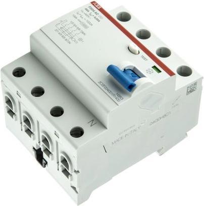 Actual product image ABB 4 pole RCCB,40A 30mA sensitivity