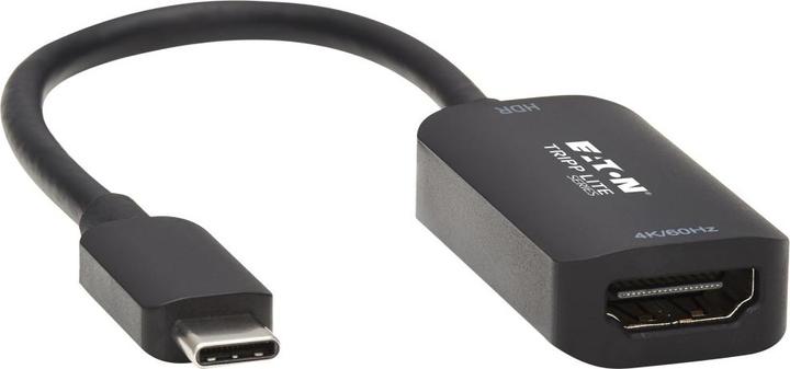 Produktbild Eaton USB-C to HDMI Active Adapter Cable M/F 4K 60 HDR 4:4:4 DP 1.4 Alt Mode HDCP 2.2 Blac (USB Typ-C, 15.20 cm)