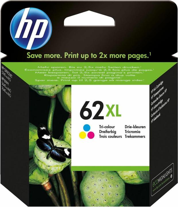Productafbeelding HP 62Xl Hoog Rendement Tri-Color (C, M, Y)