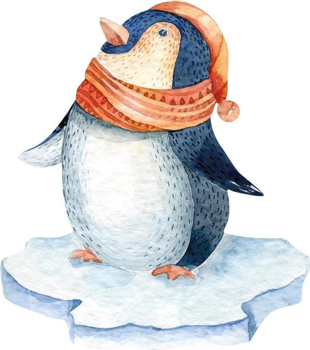 Produktbild Trenddeko Pinguin auf Eisscholle (100 x 89 cm)