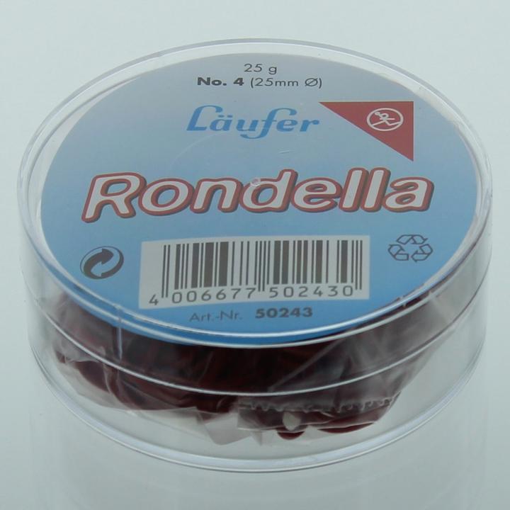 Actual product image Läufer L "ufer rubber rings RONDELLA in tin, red, 25 mm, 25 g (1 pcs.)