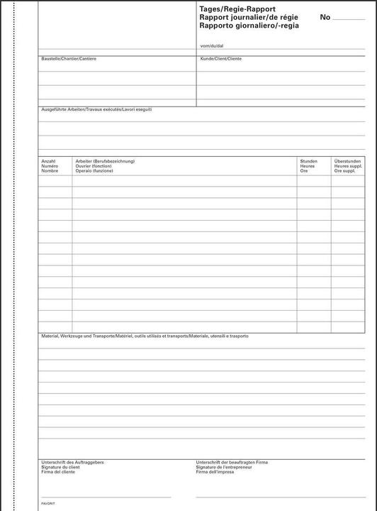 Produktbild Favorit Regierapporte (100 x)