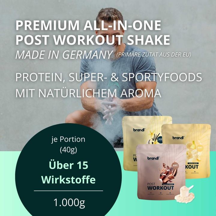 Actual product image Brandl Pulver Post Workout Vanilla 1000 g (Vanilla, 1 pcs., 1000 g)