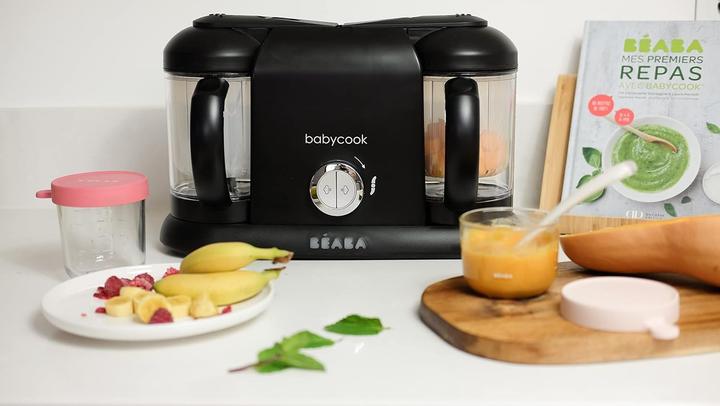 Actual product image Beaba 4-in-1 Baby Food Processor with Steam Cooking, Blending, Defrosting, Warming and Dual Bowls