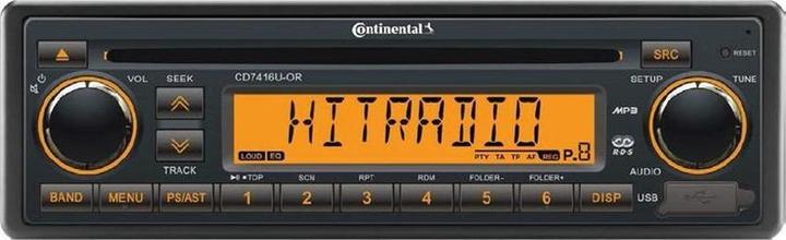 Actual product image Continental CD7416U-OR CD/USB/MP3/WMA 12V - Car radio