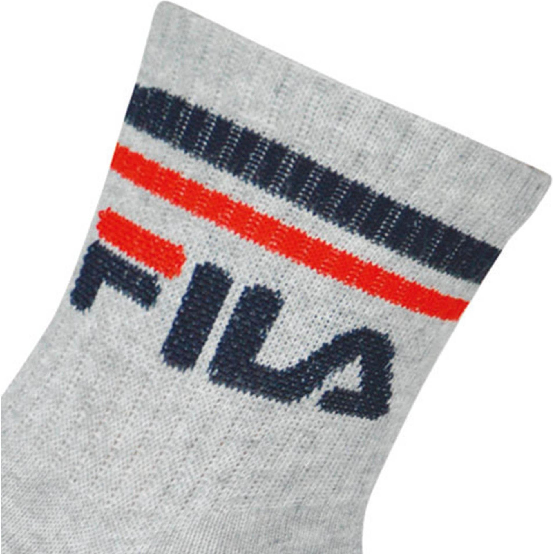 Thumbnail - FILA, Herren, Socken, Quarter Unisex Plain Socks, Grau, (6er Pack, 35 - 38)