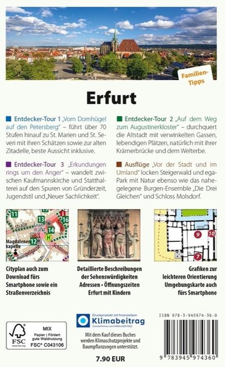 Produktbild Erfurt - Der Stadtführer (Deutsch, Wolfgang Knape, Thorsten Schmidt, 2024)