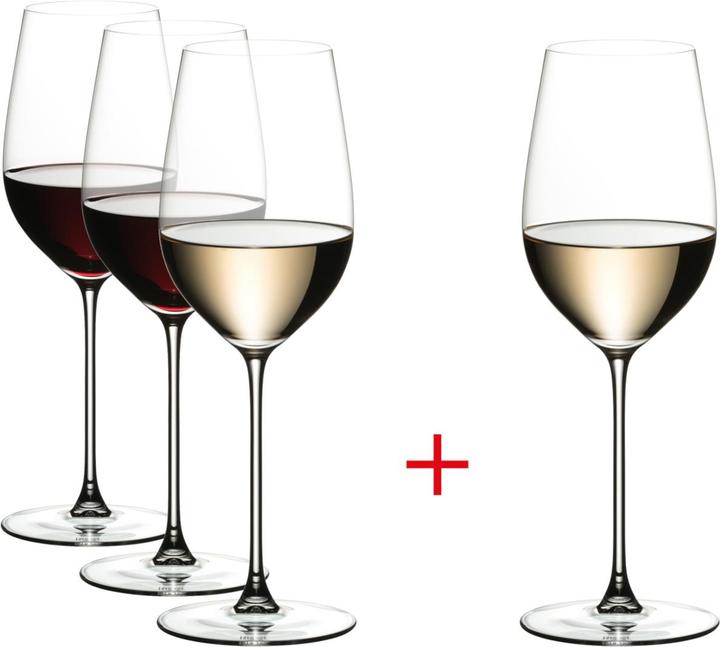 Riedel Set VERITAS Riesling/Zinfandel (45.90 cl, 4 Gläser, Weissweingläser)