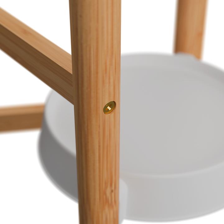 Actual product image Relaxdays Pflanzenständer Bambus & Kunststoff