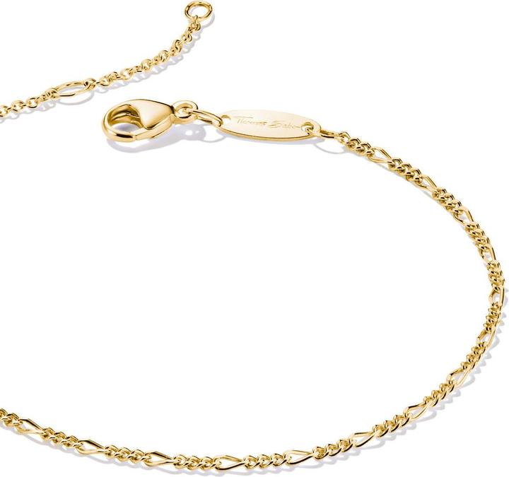 Produktbild Thomas Sabo Charm-Armband Figaro Design vergoldet (19 cm, 925 Silber)