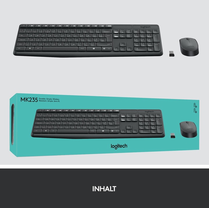 Actual product image Logitech Mk235 (CH, Wireless)