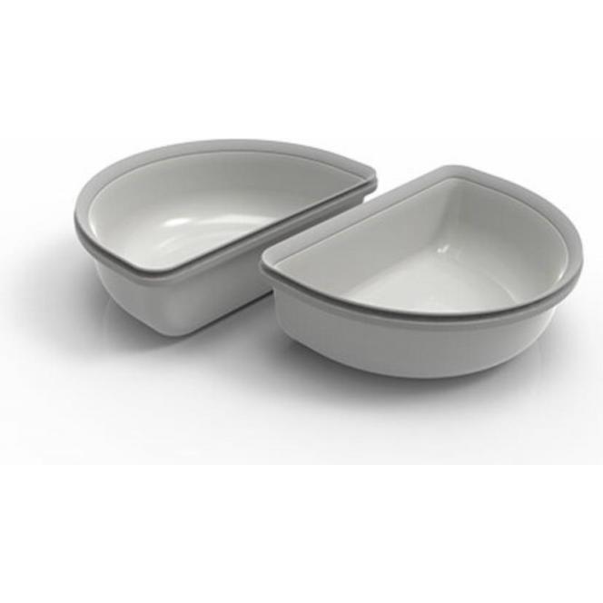 SureFeed Halb-Schalen-Set für Connect grau (0.20 l), Futternapf